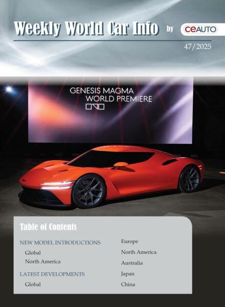 Weekly World Car Info – 22 November 2025 Cover
