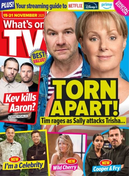 What’s on TV – 15 November 2025 Cover