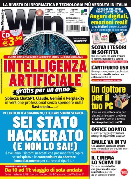 Win Magazine – Dicembre 2025 Cover