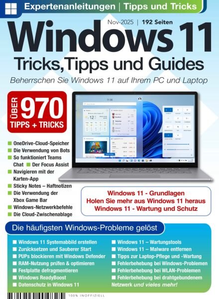 Windows 11 Tricks Tipps und Guides – November 2025 Cover