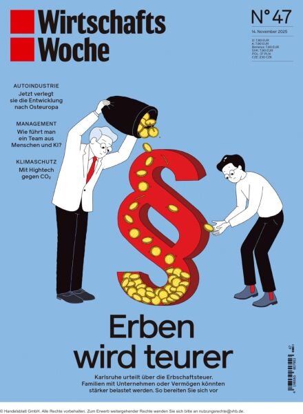 WirtschaftsWoche – 14 November 2025 Cover