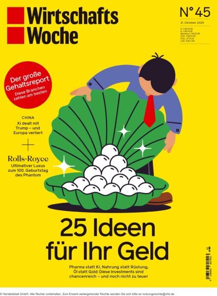 WirtschaftsWoche – 31 Oktober 2025 Cover