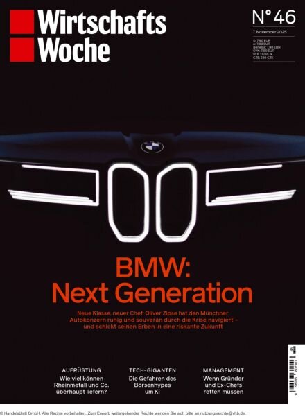 WirtschaftsWoche – 7 November 2025 Cover