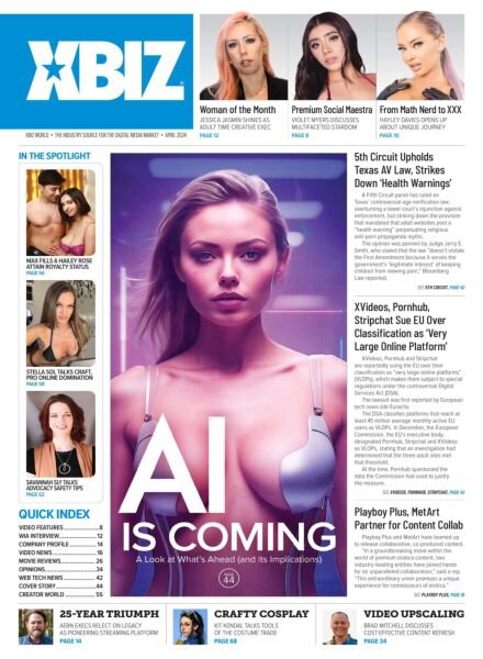 XBIZ World – April 2024 Cover