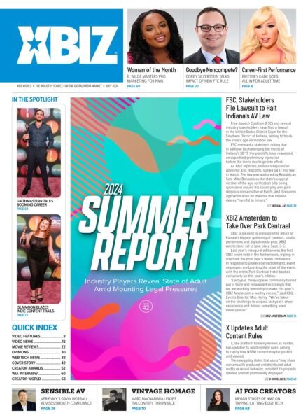 XBIZ World – July 2024 Cover