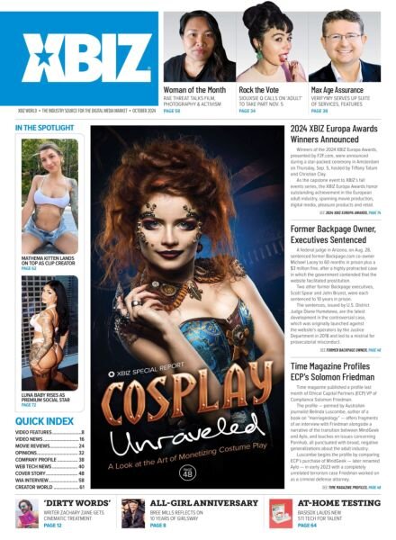 XBIZ World – October 2024 Cover