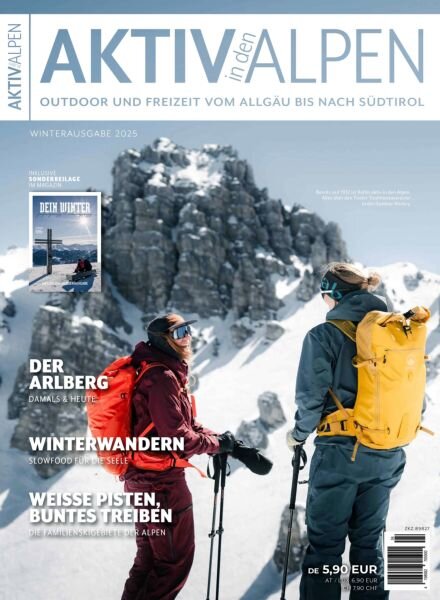 Aktiv in den Alpen – Winter 2025 Cover