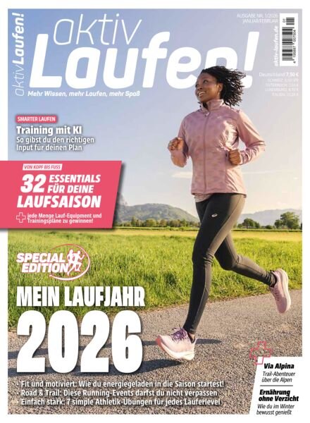 aktiv Laufen – Januar-Februar 2026 Cover