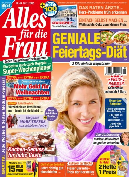Alles fur die Frau – 28 November 2025 Cover