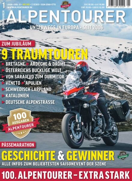 Alpentourer Magazin – Nr 1 2026 Cover