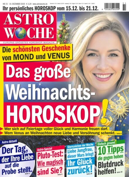 Astrowoche – 10 Dezember 2025 Cover