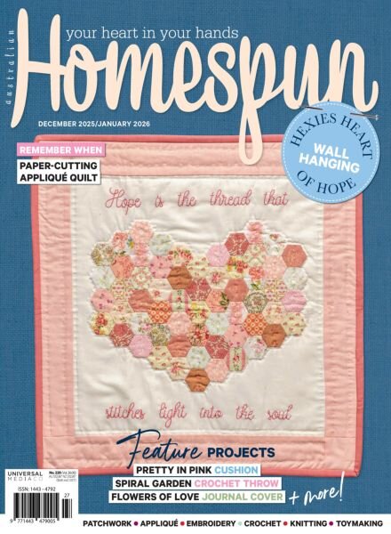 Australian Homespun – Issue 266 2025 Cover