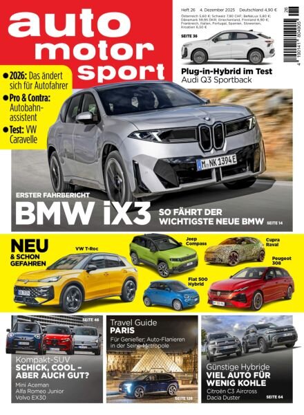 Auto Motor und Sport – 4 Dezember 2025 Cover