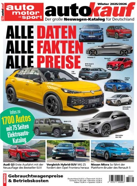 Auto Motor und Sport Autokauf – Januar 2026 Cover