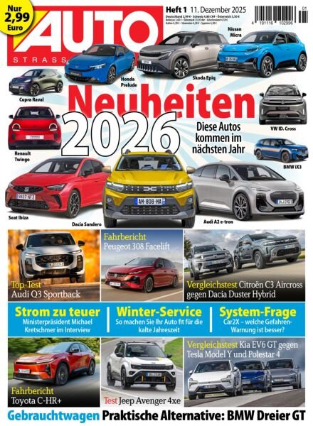 Auto Strassenverkehr – 10 Dezember 2025 Cover