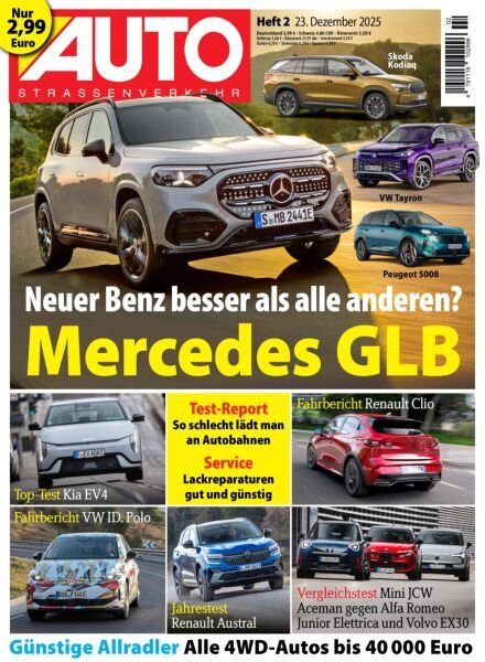 Auto Strassenverkehr – 22 Dezember 2025 Cover