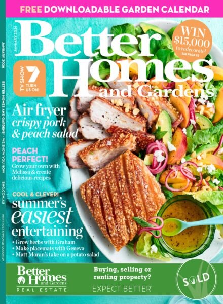 Better Homes and Gardens Australia – January 2026 Cover