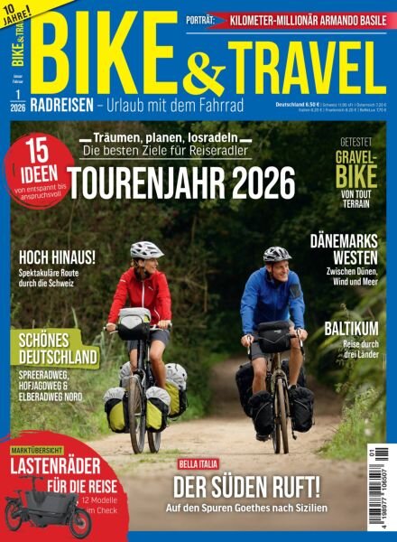 Bike&Travel Magazin – Januar 2026 Cover