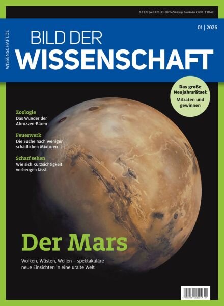 Bild der Wissenschaft – Januar 2026 Cover