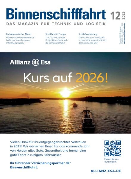 Binnenschifffahrt – Dezember 2025 Cover