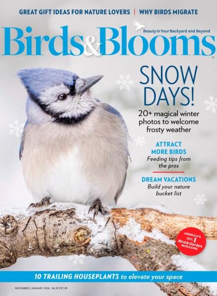 Birds & Blooms – December 2025 – January 2026 Cover