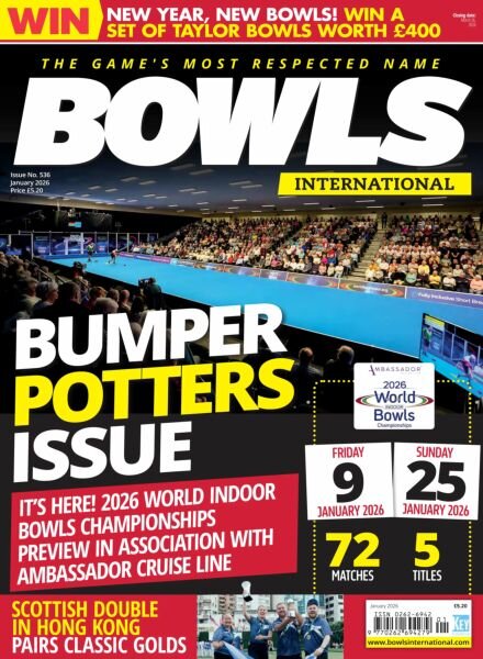 Bowls International – January 2026 Cover