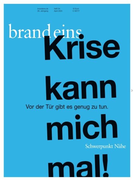 Brand Eins – April 2024 Cover