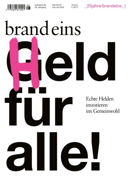 Brand Eins – Juni-Juli 2024 Cover