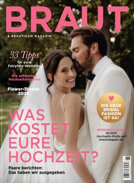 Braut & Brautigam Germany – Januar 2026 Cover