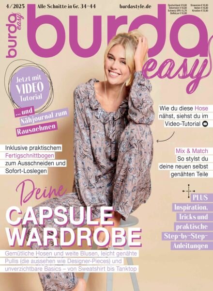 Burda Easy – Ausgabe 4 2025 Cover