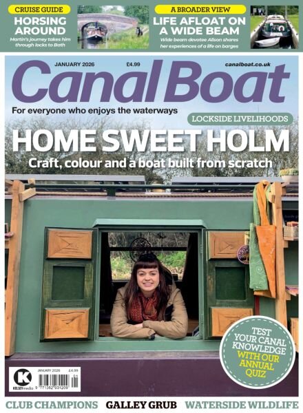 Canal Boat – January 2026 Cover