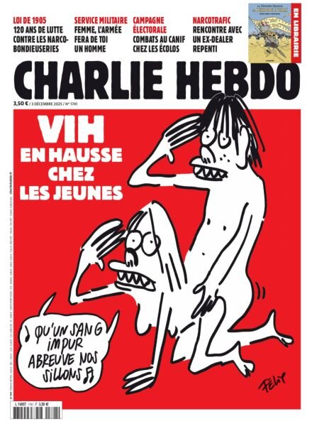 Charlie Hebdo – 3 Decembre 2025 Cover
