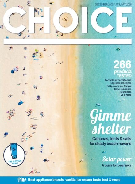 Choice Australia – December 2025 – January 2026 Cover