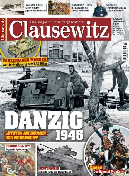 Clausewitz Magazin – Januar-Februar 2026 Cover