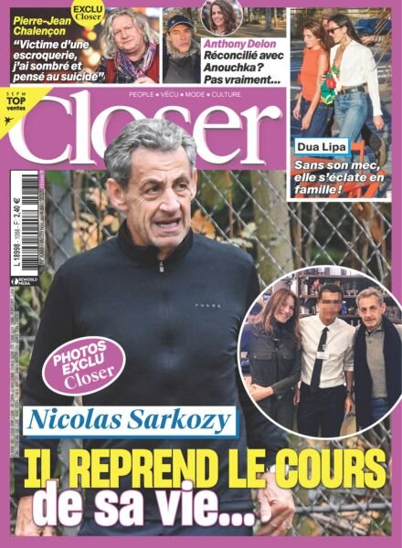 Closer France – 28 Novembre 2025 Cover