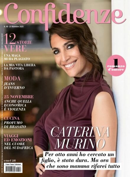 Confidenze – 25 Novembre 2025 Cover