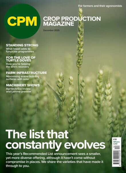 Crop Production Magazine – December 2025 Cover