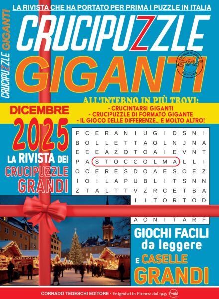 Crucipuzzle Giganti – Dicembre 2025 Cover