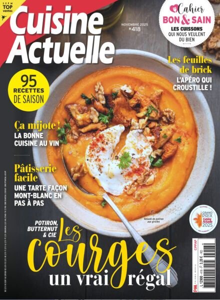 Cuisine Actuelle – Novembre 2025 Cover