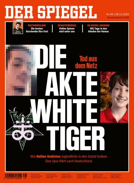 Der Spiegel – 28 November 2025 Cover