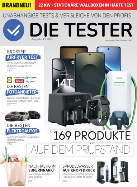 DIE TESTER Magazin – Nr 2 2025 Cover