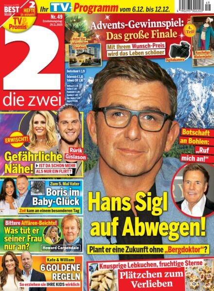 Die Zwei – 29 November 2025 Cover