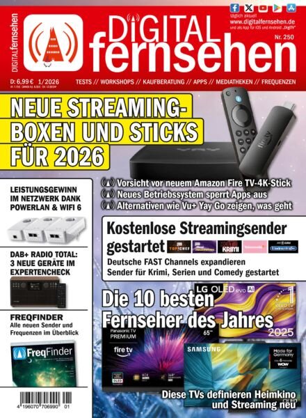 Digital Fernsehen – Januar 2026 Cover