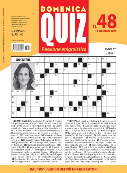 Domenica Quiz – 11 Dicembre 2025 Cover