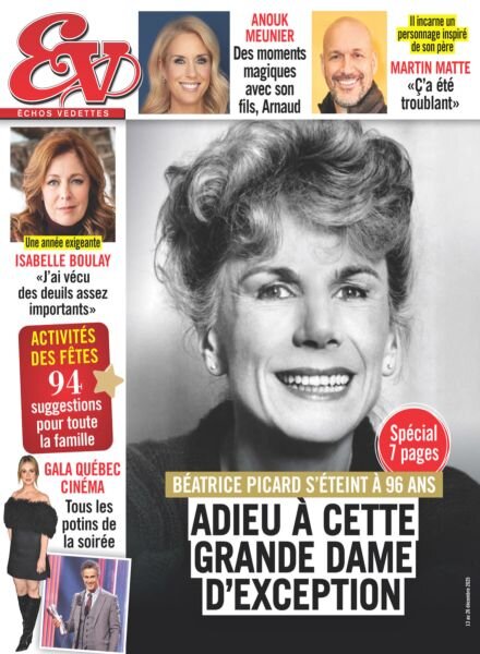 echos Vedettes – Decembre 2025 Cover