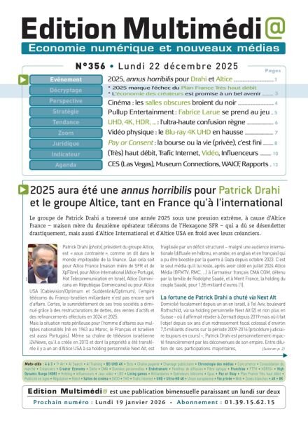 Edition Multimedia – 22 Decembre 2025 Cover