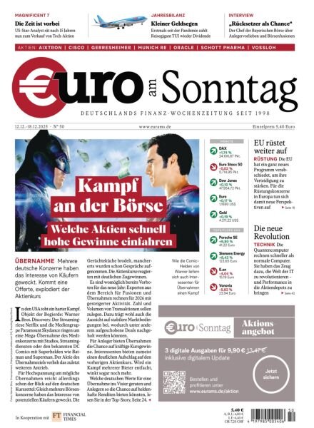 Euro am Sonntag – 12 Dezember 2025 Cover