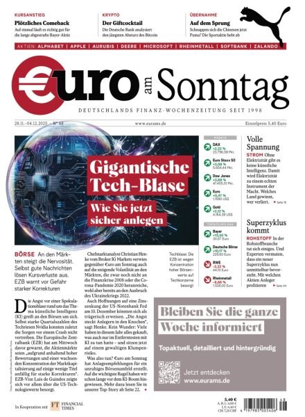 Euro am Sonntag – 28 November 2025 Cover
