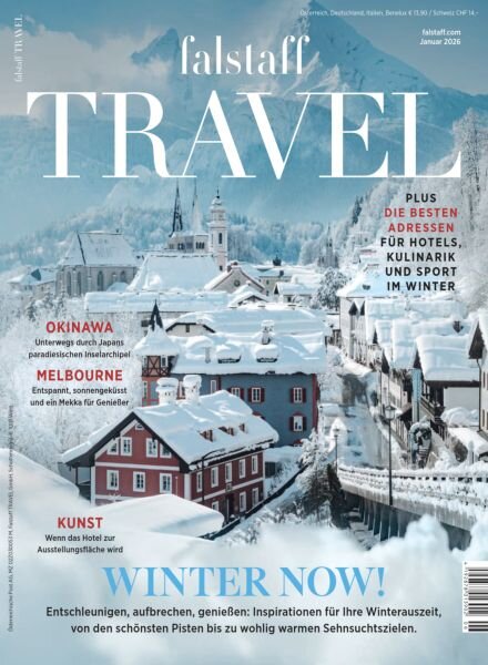 Falstaff Travel – Januar 2026 Cover