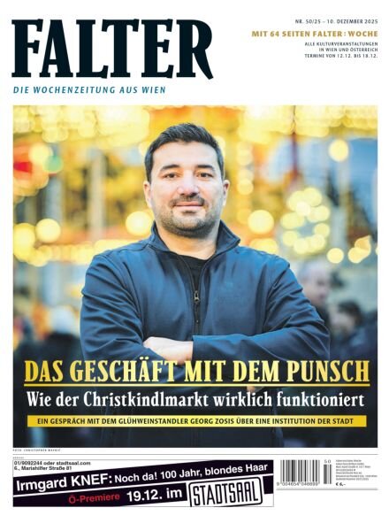 Falter – 10 Dezember 2025 Cover